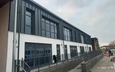 Photo of Ash & Lacy Ashzip 400mm flat pan built up aluminium Standing Seam Roofing & Cladding System in Slate Grey