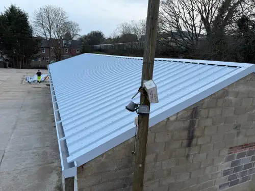 Click Here To Enlarge This Photo Of Re-sheeted  a Roof with Kingspan KS1000RW