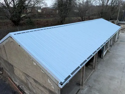 Click Here To Enlarge This Photo Of Re-sheeted  a Roof with Kingspan KS1000RW
