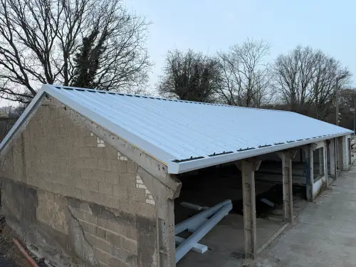 Click Here To Enlarge This Photo Of Re-sheeted  a Roof with Kingspan KS1000RW