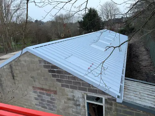 Click Here To Enlarge This Photo Of Re-sheeted  a Roof with Kingspan KS1000RW