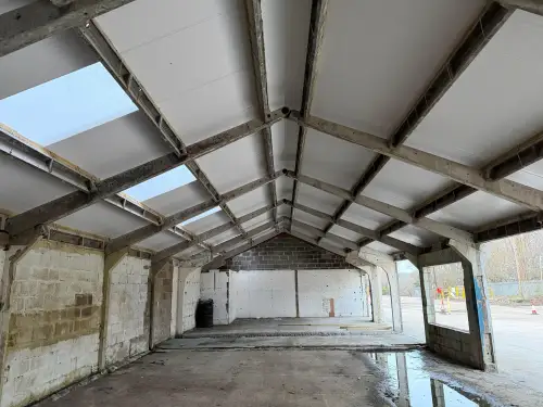 Click Here To Enlarge This Photo Of Re-sheeted  a Roof with Kingspan KS1000RW