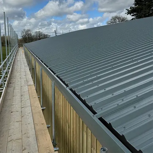 Commercial gutters and downpipes installation